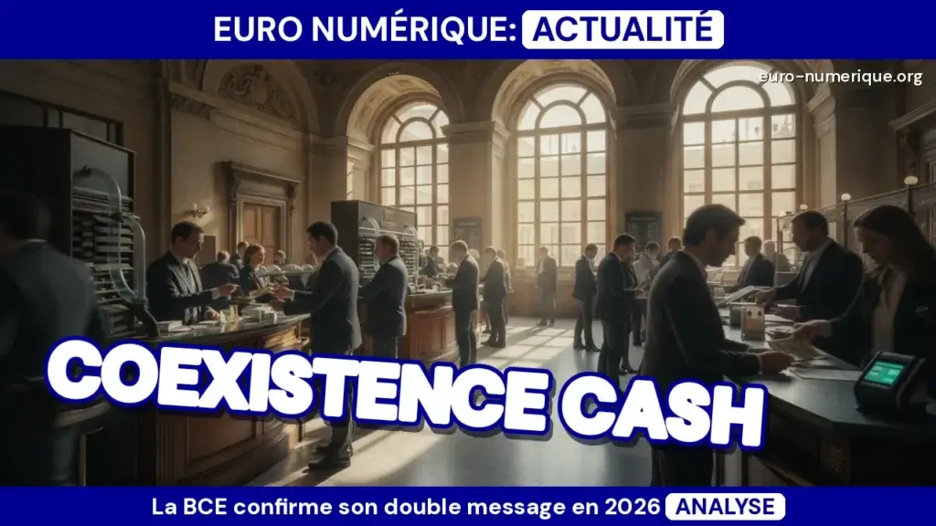 bce coexistence cash euro numérique